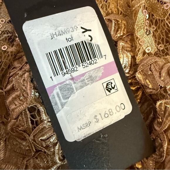 Jessica Howard Women's Soutache Jacket & Jewel-Neck Midi Dress Toffee Sz 6 - Picture 9 of 13